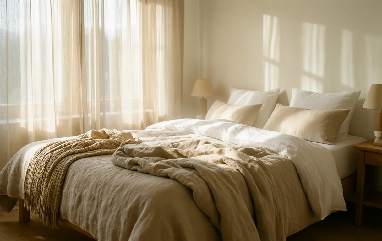 Morgenlicht im Schlafzimmer